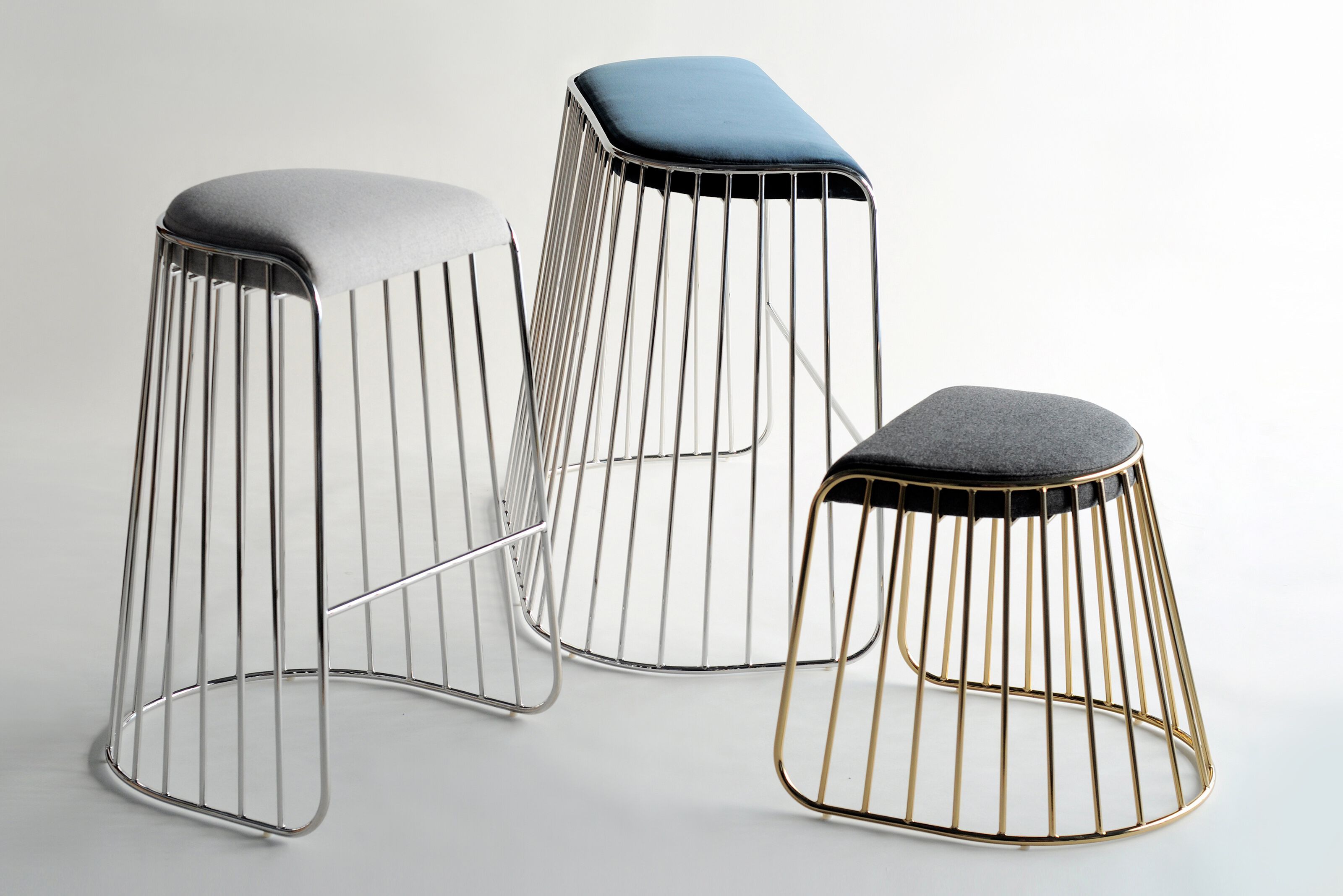 Высокий стул с подставкой для ног без спинки Phase Design Bride'S Veil ARCH-00115515 - Вид №2