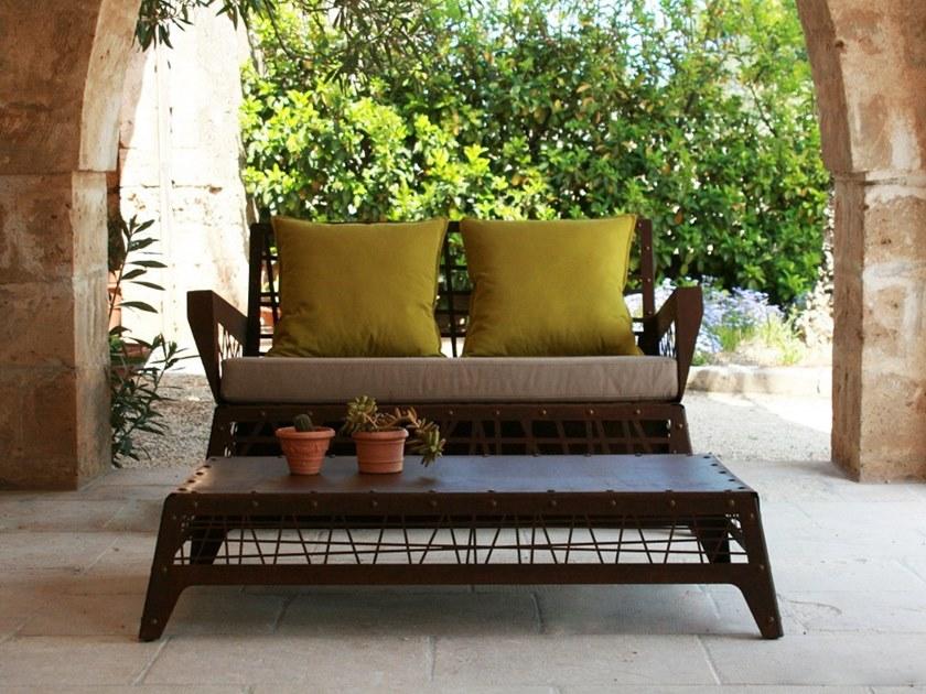 TrackDesign 2-местный садовый диван из стали Corten ™ Mikado Dp0101001 - Вид №3