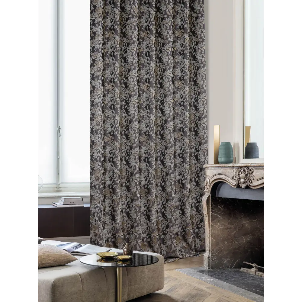 Штора на ленте «Эльза» 200x310 см цвет серый MIAMOZA STLM-2066657 - Вид №4