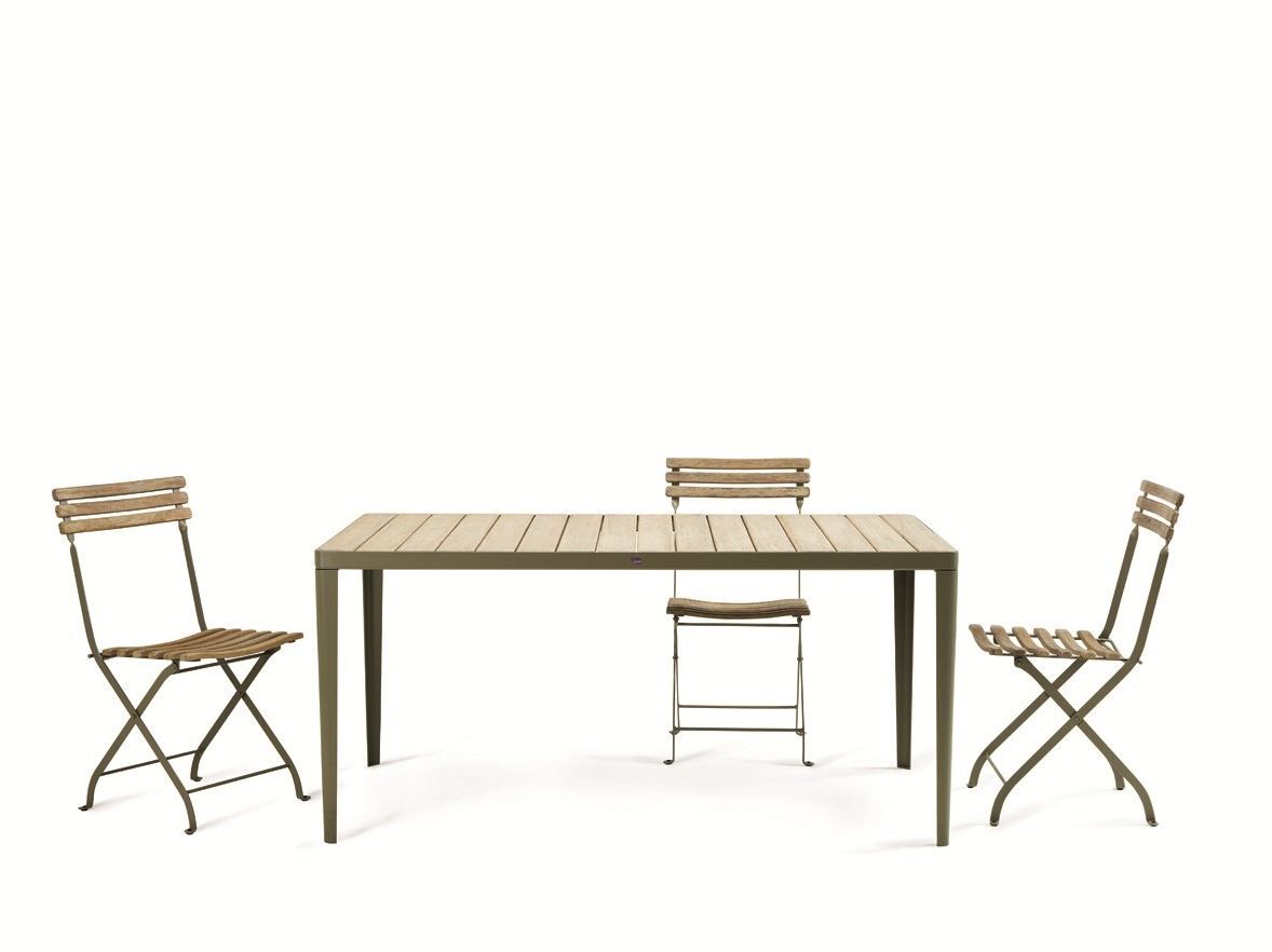 Прямоугольный садовый стол из тикового дерева Ethimo Laren ARCH-00129109 - Вид №4