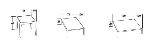 Журнальный столик из дерева и стекла Flou Гауди ARCH-00117658 - Вид №5