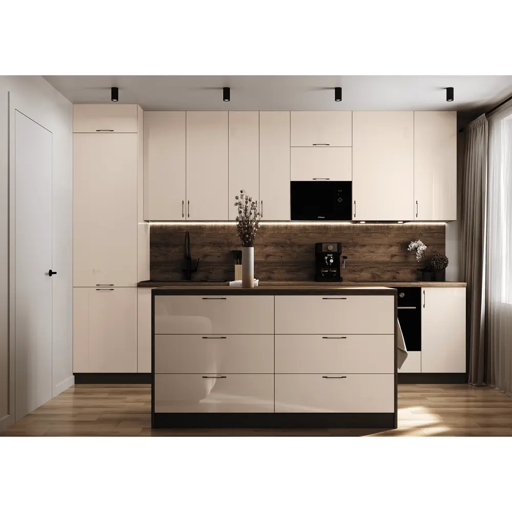 Фасад кухонного шкафа Аша 60x138 см KONSENSA ЛДСП цвет бежевый Аша бежевая STLM-2165576 - Вид №7