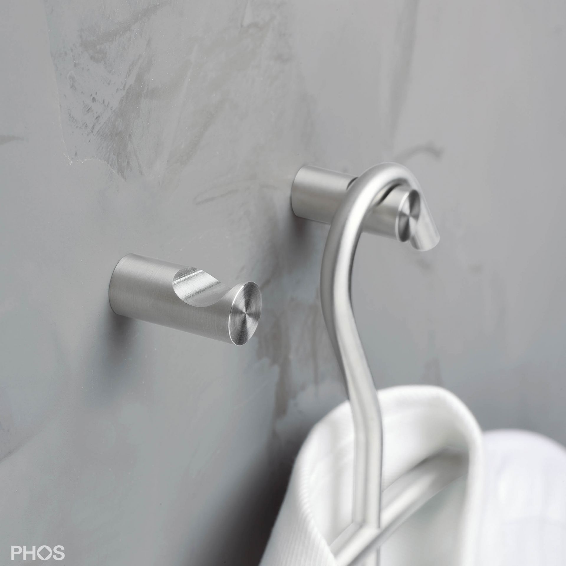 HV10-20 Настенный крючок с вогнутой фрезой, ø10 мм PHOS  - Вид №1