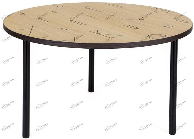 Woodman Круглый журнальный столик из фанерованной древесины Arty 266221101132 