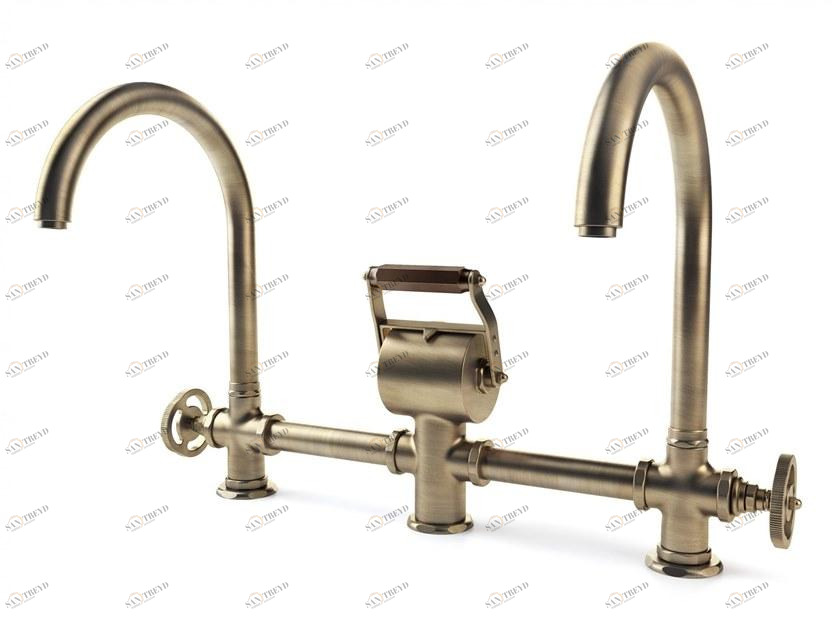 Officine Gullo Профессиональный кухонный смеситель из латуни для столешницы sun-id-1381600