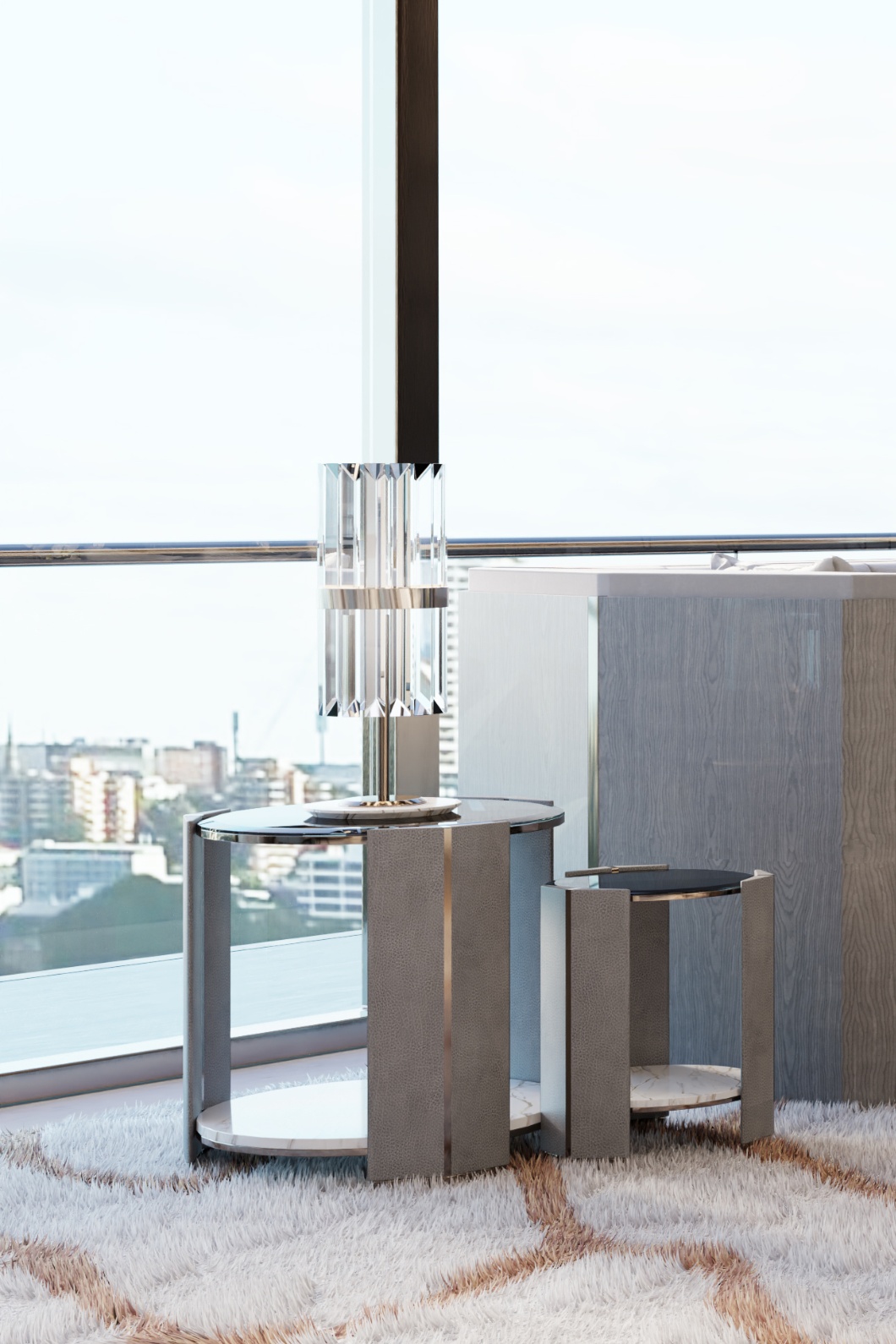 Маленький приставной столик LUXXU Algerone 351 - Вид №3