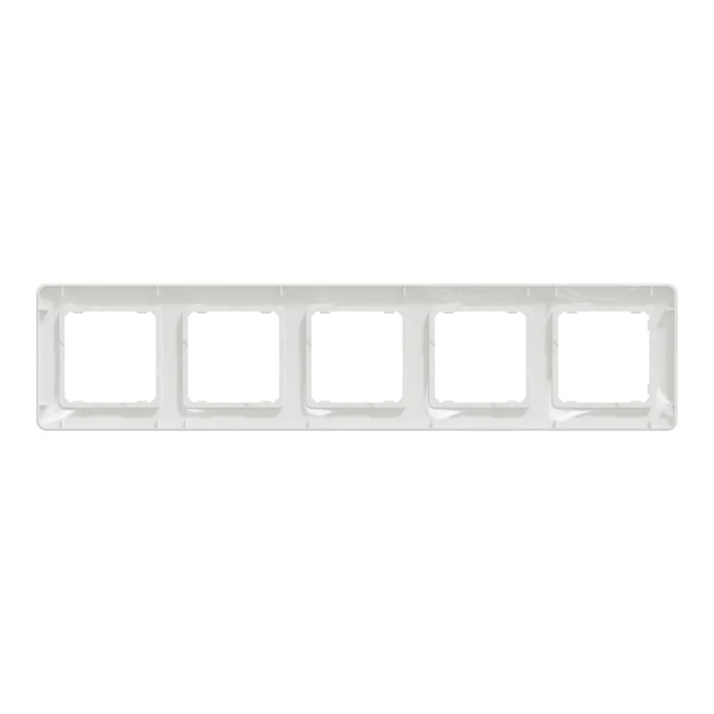 Рамка для розеток и выключателей Systeme Electric Sedna Design 5 постов, цвет белый STLM-2170616 - Вид №2