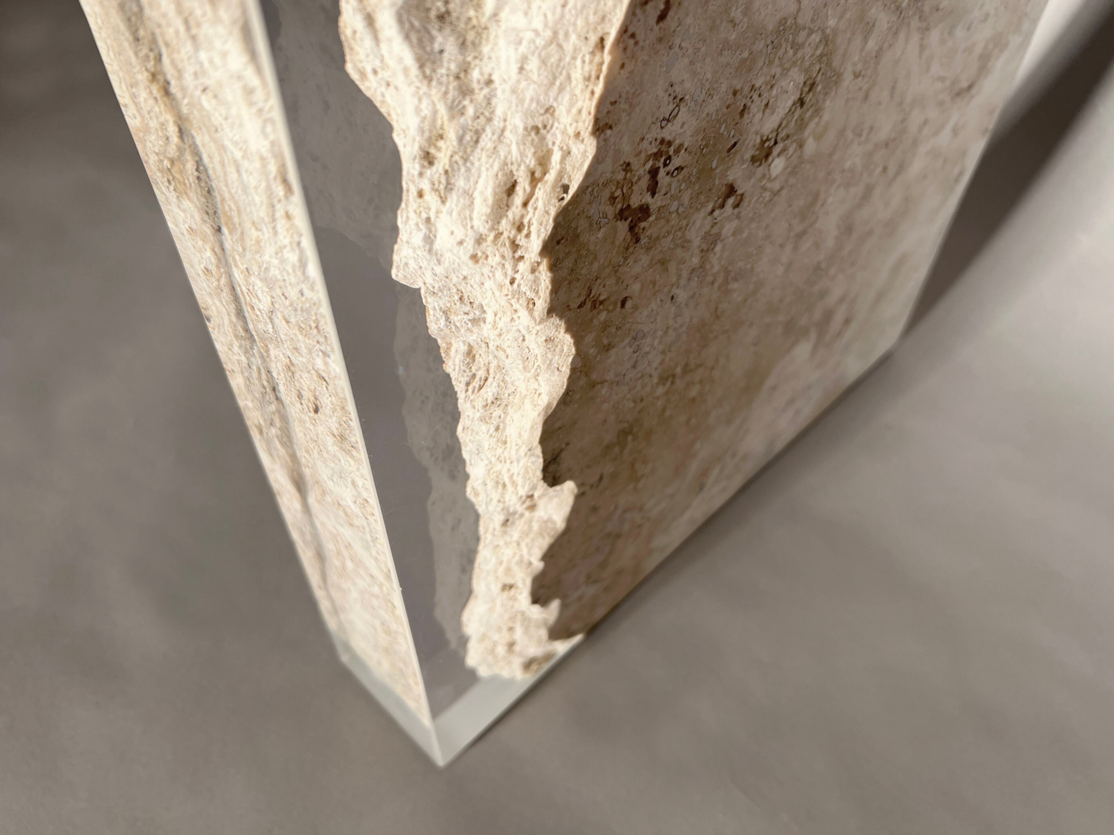 Прямоугольная консоль из травертина от Rapolano alcarol Bedrock ARCH-00045116 - Вид №12