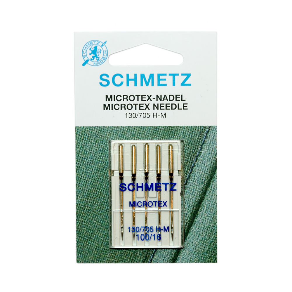130/705H-M Иглы для быт. шв. машин Иглы микротекс (особо острые) 5 шт №100 Schmetz 