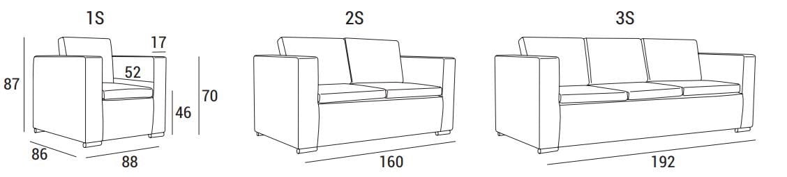 2-местный контрактный диван Domingo Salotti Лоуэлл ARCH-00029428 - Вид №4