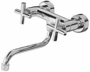 Rubinetteria Giulini Смеситель для кухни настенный на два отверстия с поворотным изливом G3 F7602
