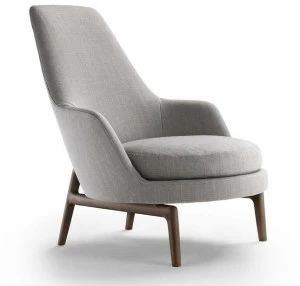 Flexform Кресло из ткани с подлокотниками Leda