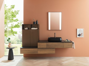 Подвесной умывальник из термо текстурированного и лакированного металла