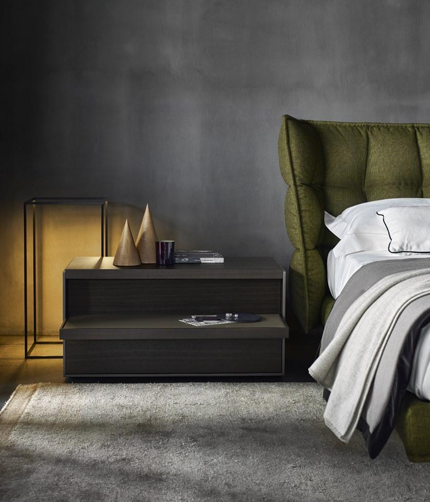 B&B Italia Двуспальная кровать из ткани с мягким изголовьем Husk sun-id-1463837 - Вид №9