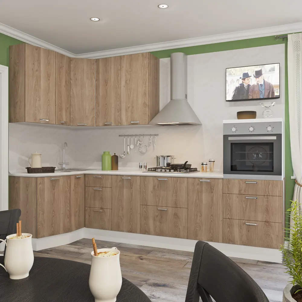 Двери для шкафа Delinia «Вереск» 60x15 см, ЛДСП, цвет бежевый, 3 шт STLM-2090674 - Вид №2