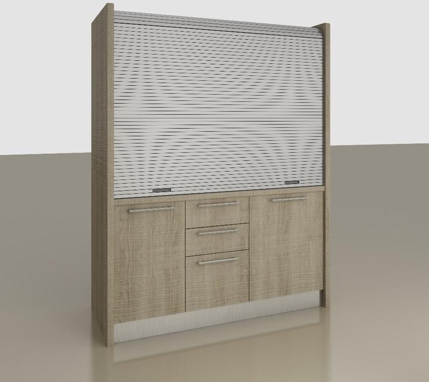 Mobilspazio Выдвижная деревянная мини-кухня Zeus K108 - Вид №2