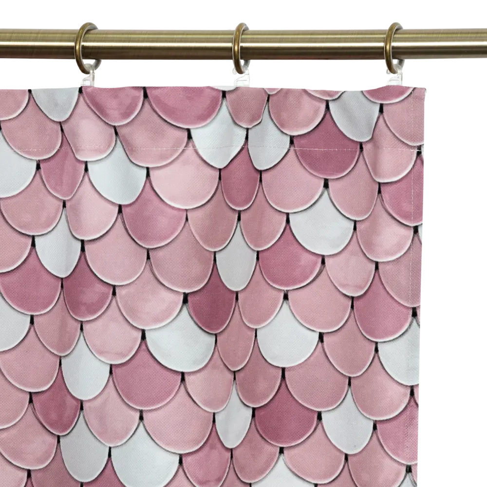 Штора на ленте «Мозаика», 160x280 см, геометрия, цвет розовый GARDEN STLM-2200737 - Вид №2