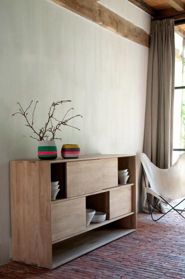 Ethnicraft Буфет из массива дерева с раздвижными дверцами Oak nordic 51443 - Вид №1