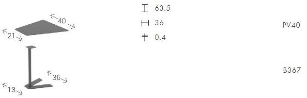 Arte & D Стол для обслуживания из металла  Pv40 + b367  - Вид №4