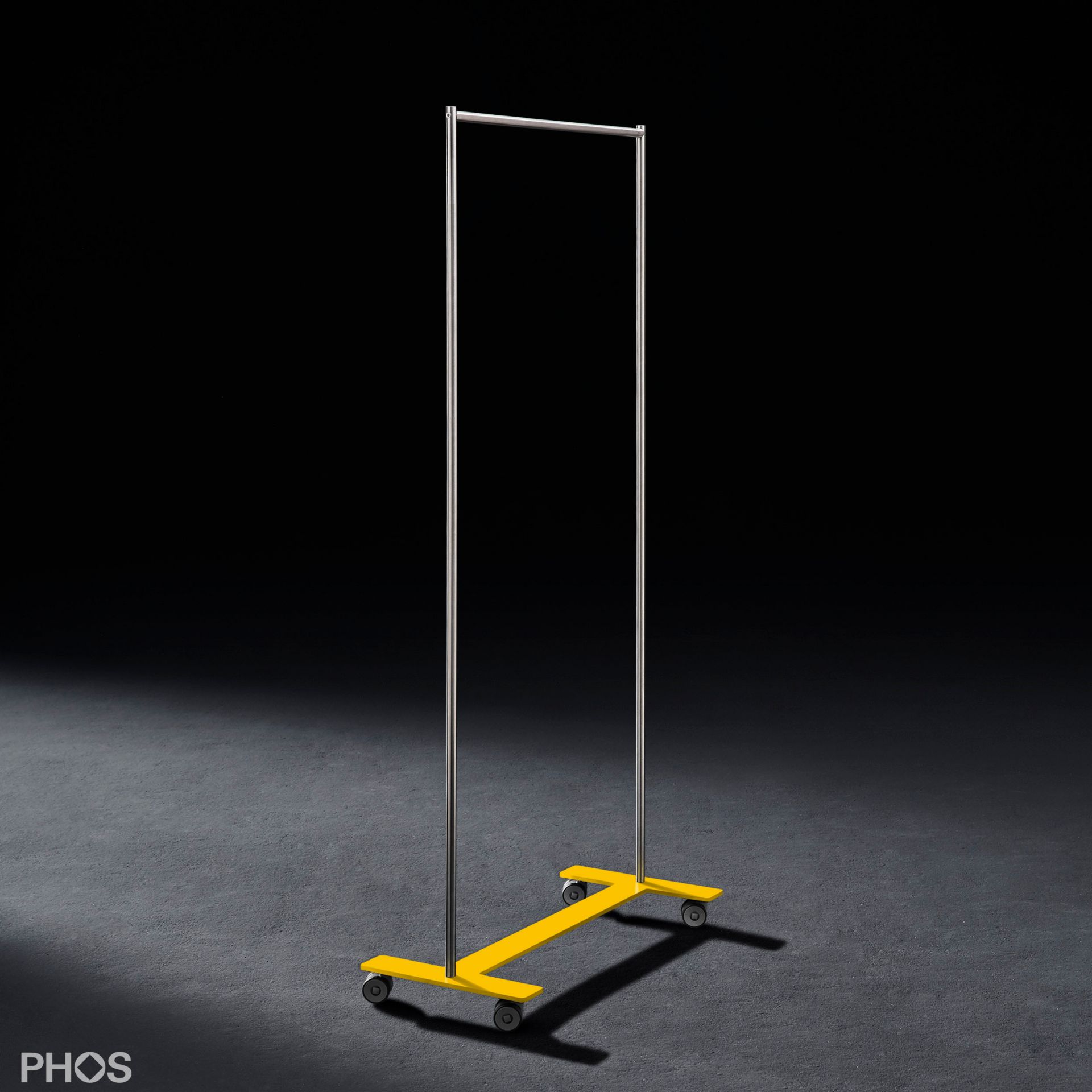 GWT1-BPGe Платяной шкаф Twin Pur с платяной штангой, основание: желтое. PHOS  - Вид №1