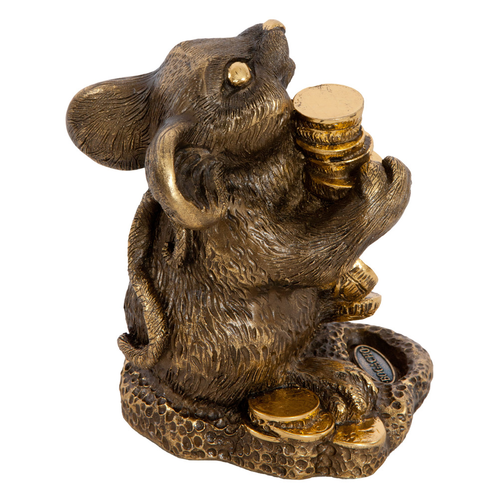 22637 Денежная Мышка 2020 Бронза BOGACHO 4627163961571 - Вид №3