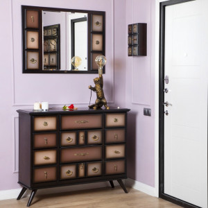 11535 Комод Пандора 2 Орех Оберджин Шоколад BOGACHO