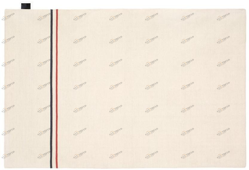 ASPLUND Однотонный прямоугольный коврик ручной работы из шерсти sun-id-1366382