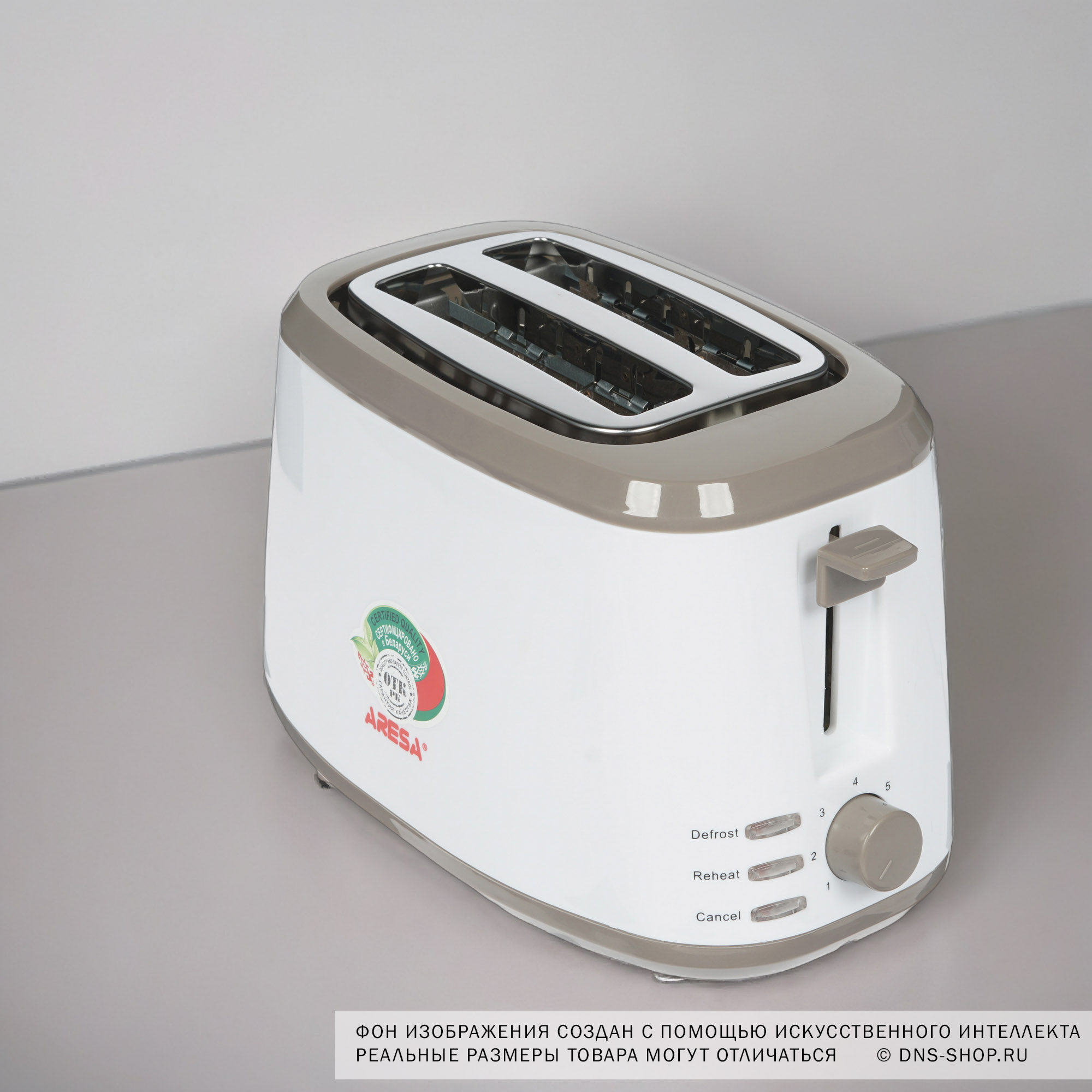 1085225 Тостер Aresa AR-3003 белый STDN-0104449 - Вид №8