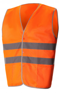 65701 Жилет сигнальный "Спектр" оранжевый с СВП  Сигнальная одежда  размер 64-66 (XXXXL)