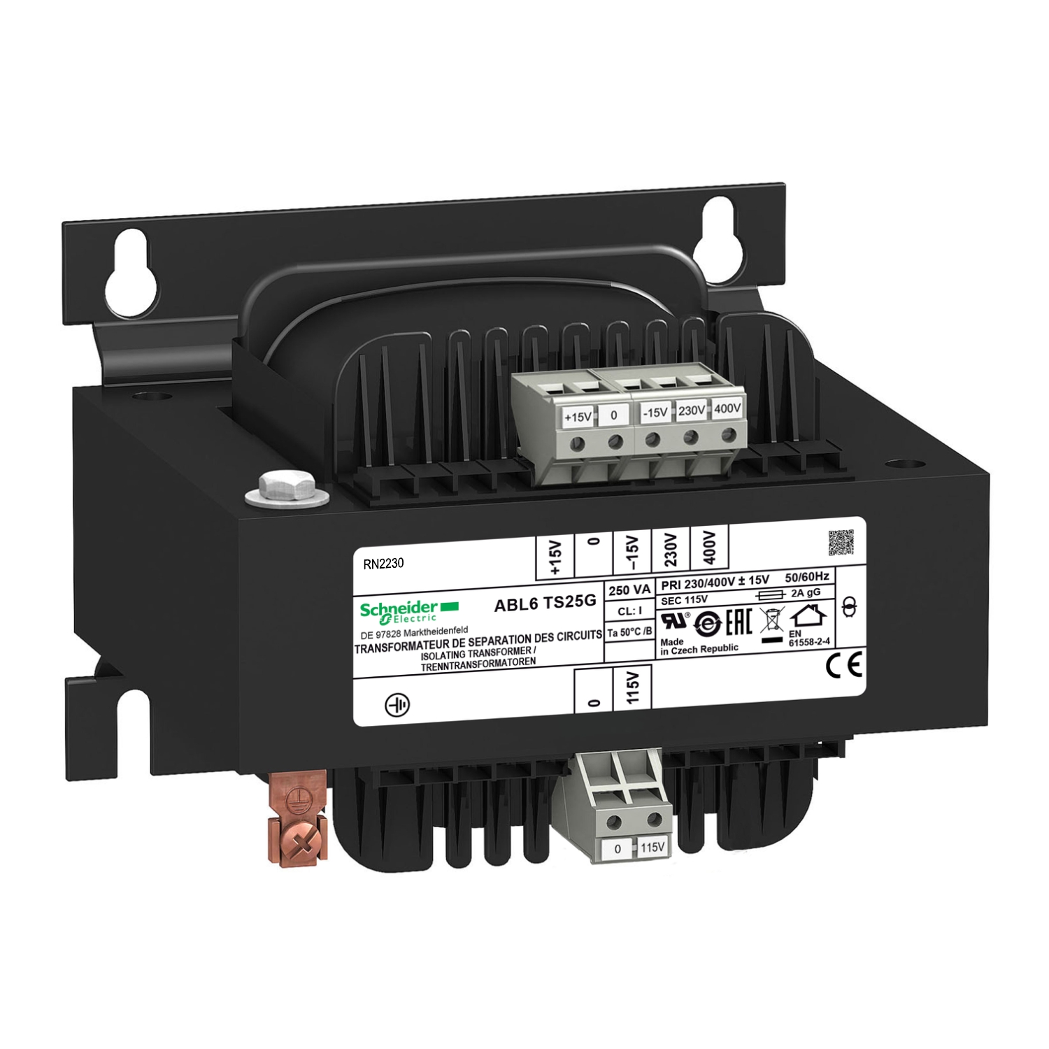 ABL6TS25G ТРАНСФОРМАТОР 230-400В 1X115В 250ВA Schneider Electric Блоки питания и тарансформаторы 