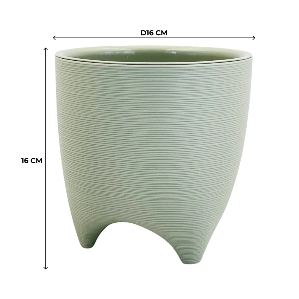 Кашпо Evergreen Design Декоста 16x16x17 см v2.25 л пластик шалфей 89453122 STLM-2199057 - Вид №3