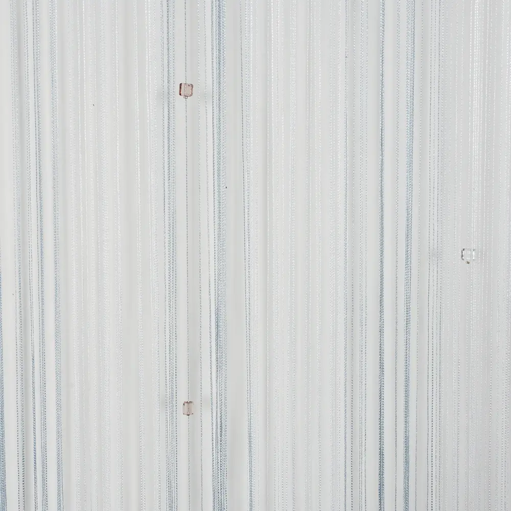 Штора нитяная Inspire «Куб», 150х280 см, цвет белый/серебристый STLM-2068409 - Вид №1