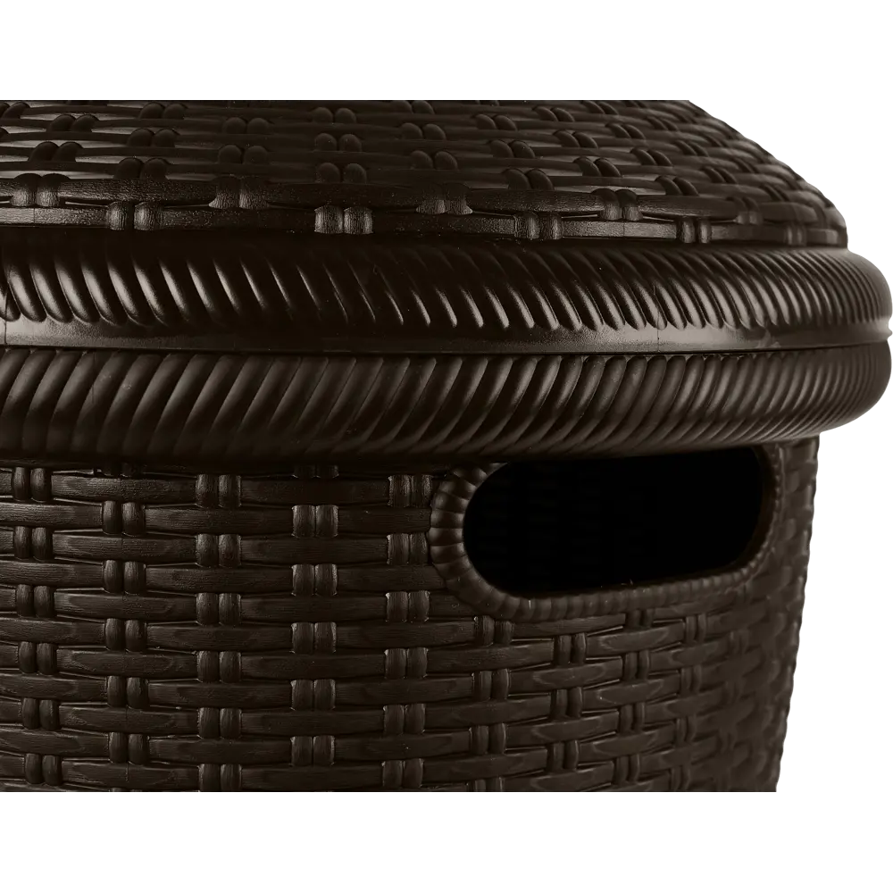 Корзина для белья Keeplex Rattan цвет темный каштан STLM-2170022 - Вид №5