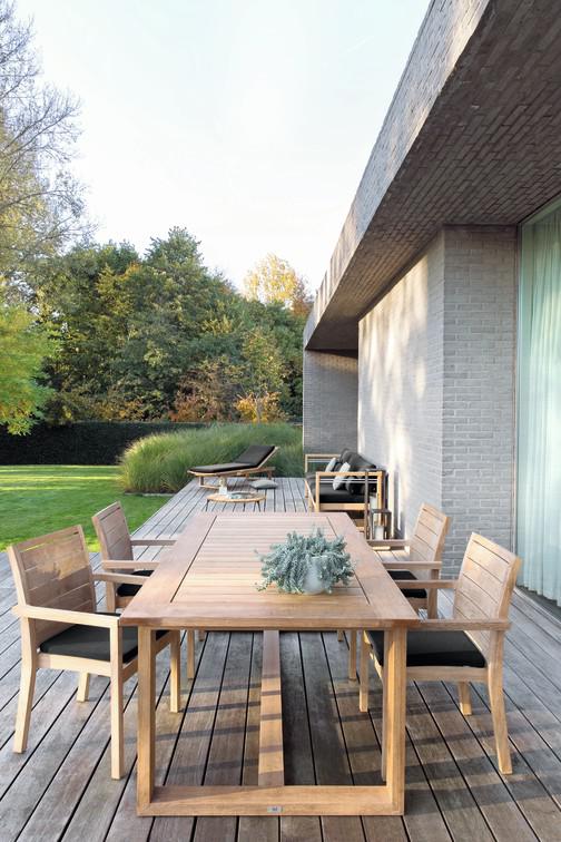 MNST94 Шезлонг из teakового дерева Manutti Siena - Вид №7