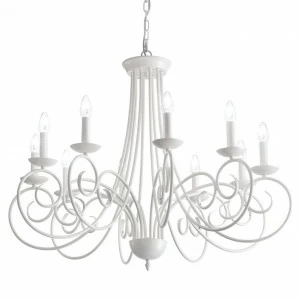 Подвесная люстра Ideal Lux Sem SP10 IDEAL LUX ДИЗАЙНЕРСКИЕ, SEM 057426 Белый