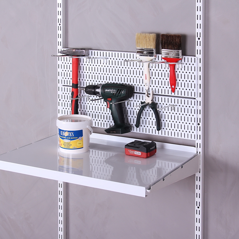 Перфорированная панель , 893х155 мм, белый LJPS0550 Public Steel Россия  - Вид №1