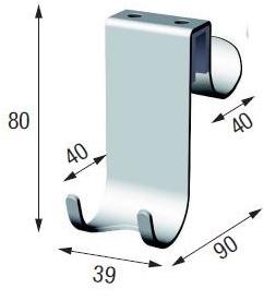 NOVELLINI Держатель для полотенец металлический для стекла sun-id-1412710 - Вид №4