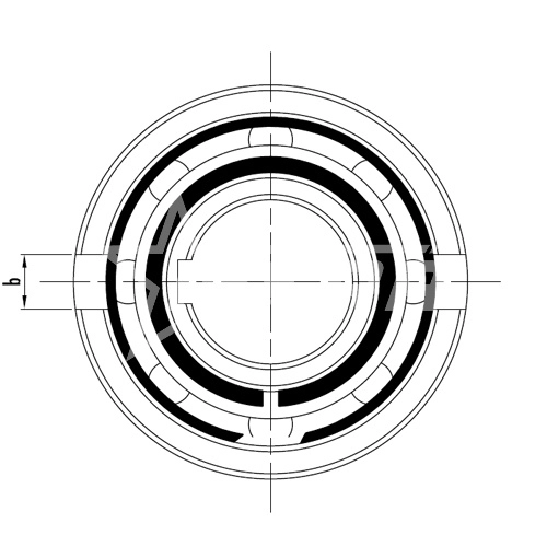 IS872 Обгонная муфта USNU20 (ASNU20) ISKRA  - Вид №2