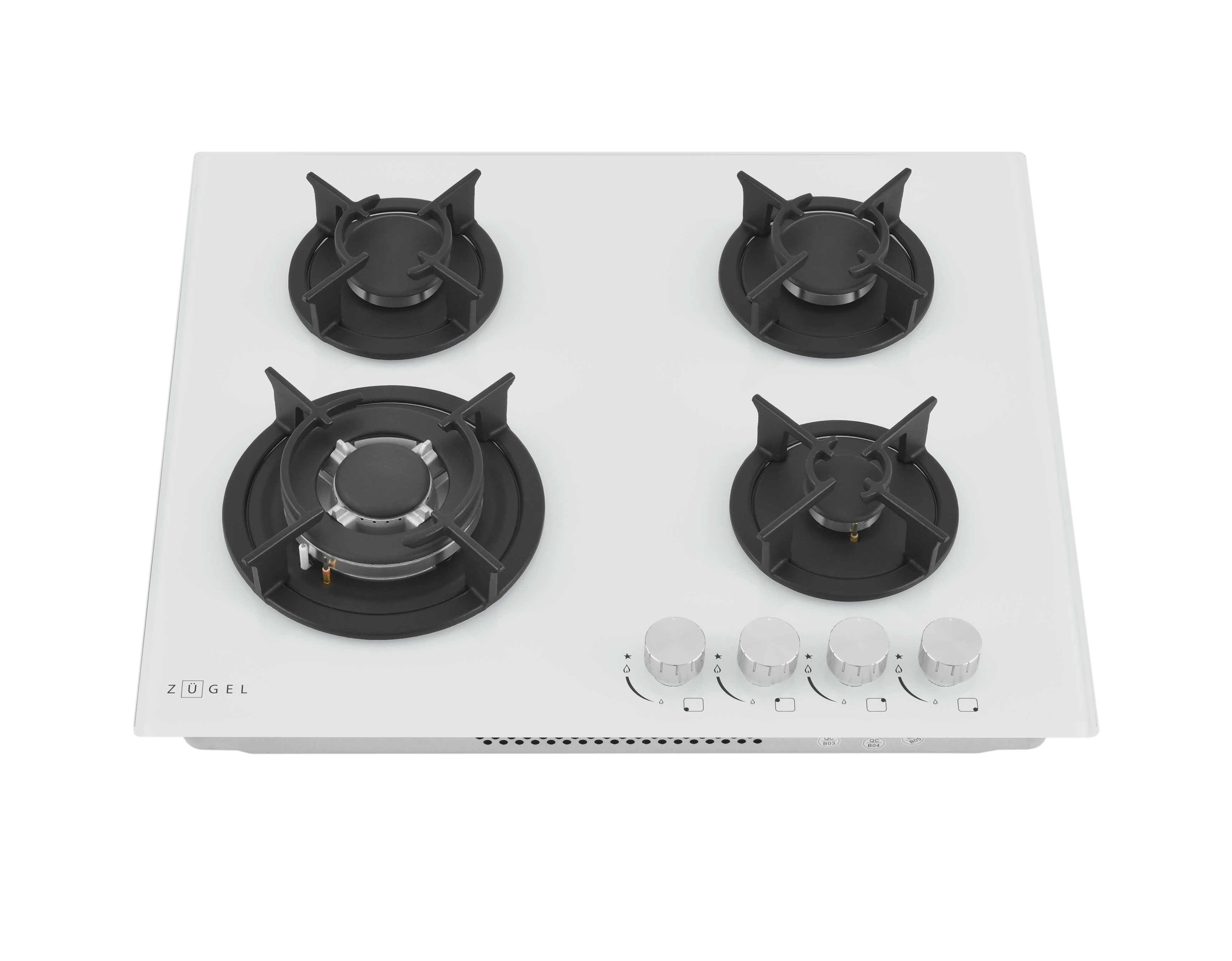9175445 Газовая варочная поверхность ZUGEL ZGH603W STDN-0062244 - Вид №2