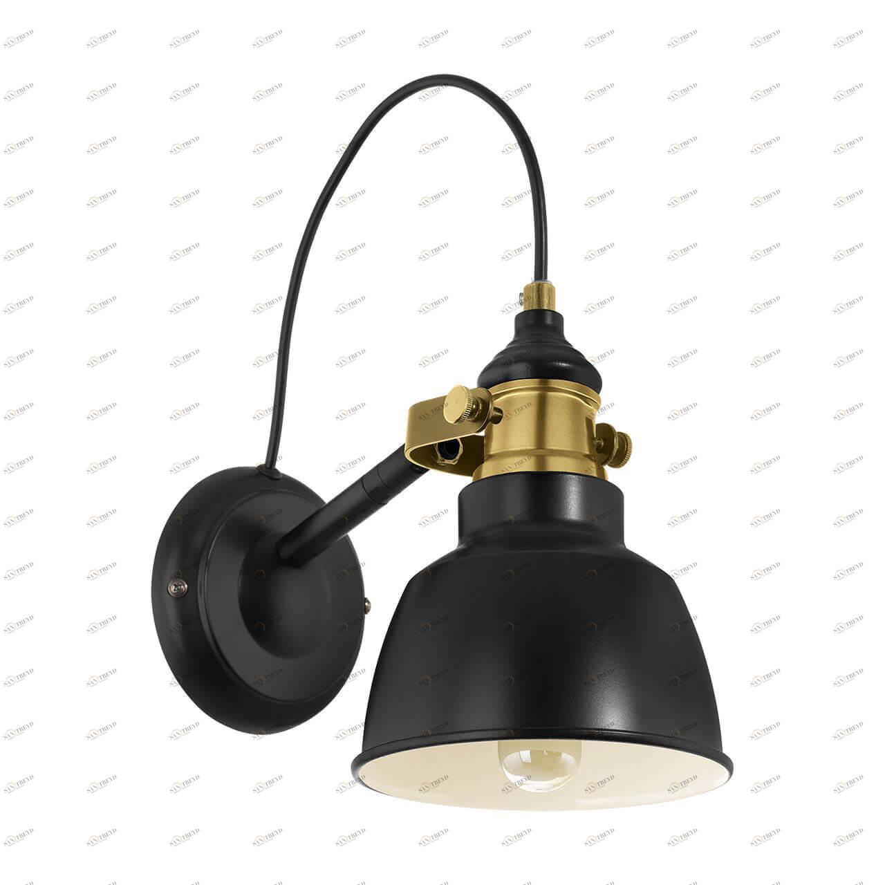 Спот настенный с металлическим плафоном черный Thornford 49522 EGLO THORNFORD 00-3925264 Черный 
