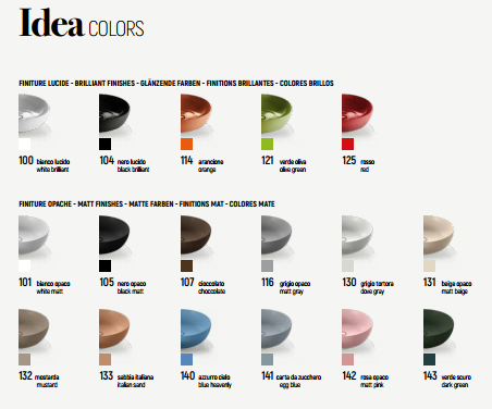 L311T0R1V1.100 Подвесная раковина прямоугольная A. e T. Italia IDEA Белый глянцевый AeT ITALIA - Вид №7