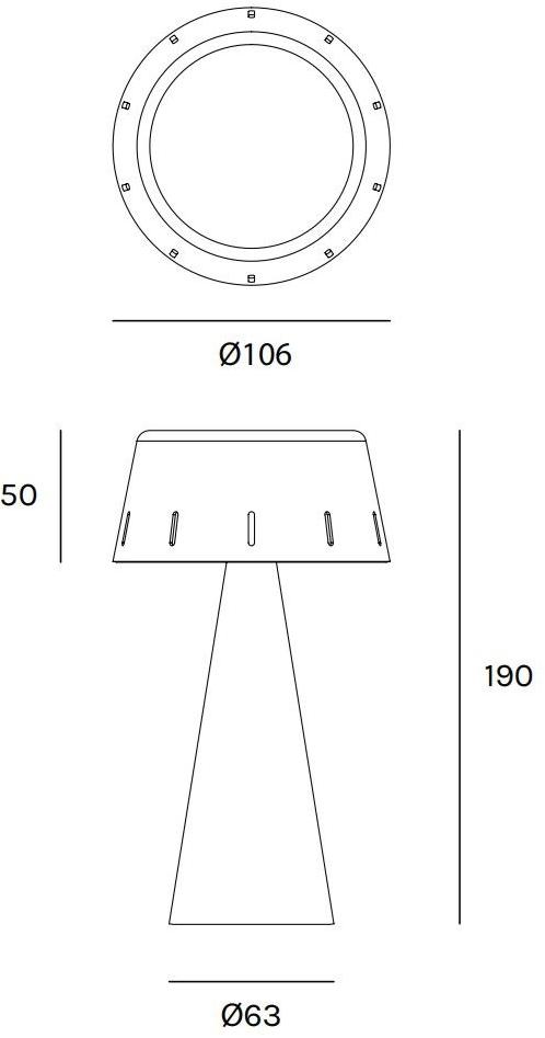 Olev Настольная беспроводная светодиодная лампа с диммером  7715  - Вид №2