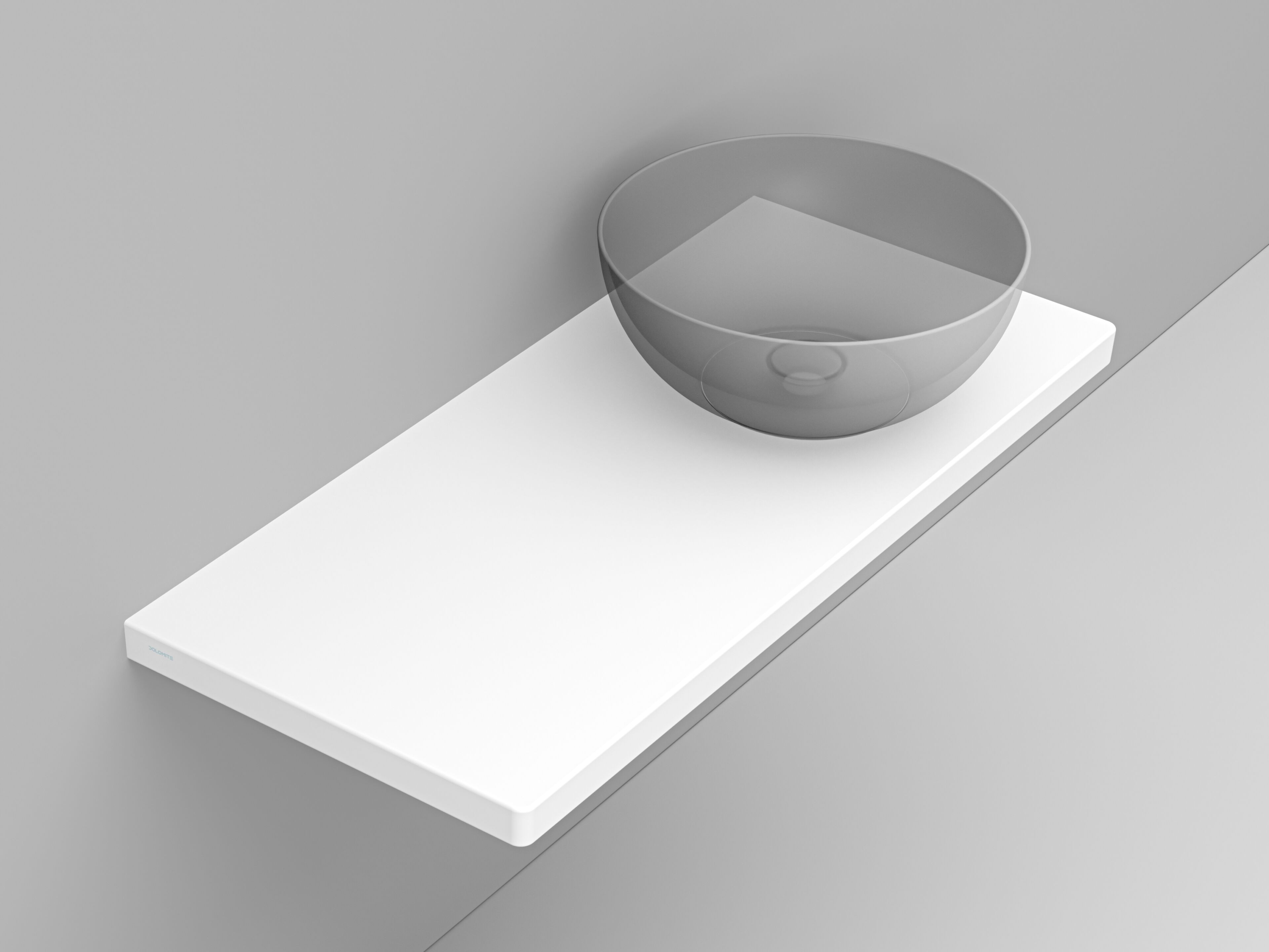 Керамическая столешница с одной раковиной Ceramica Dolomite FLAT ARCH-00032542