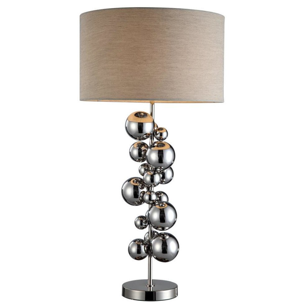 Настольная лампа Ball от RVAstley 5559 RVASTLEY ИНТЕРЬЕРНЫЕ 061914 Бежевый;хром  - Вид №1