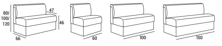 Модульный тканевый диван с огнестойкой обивкой Domingo Salotti Nana ARCH-00035670 - Вид №2