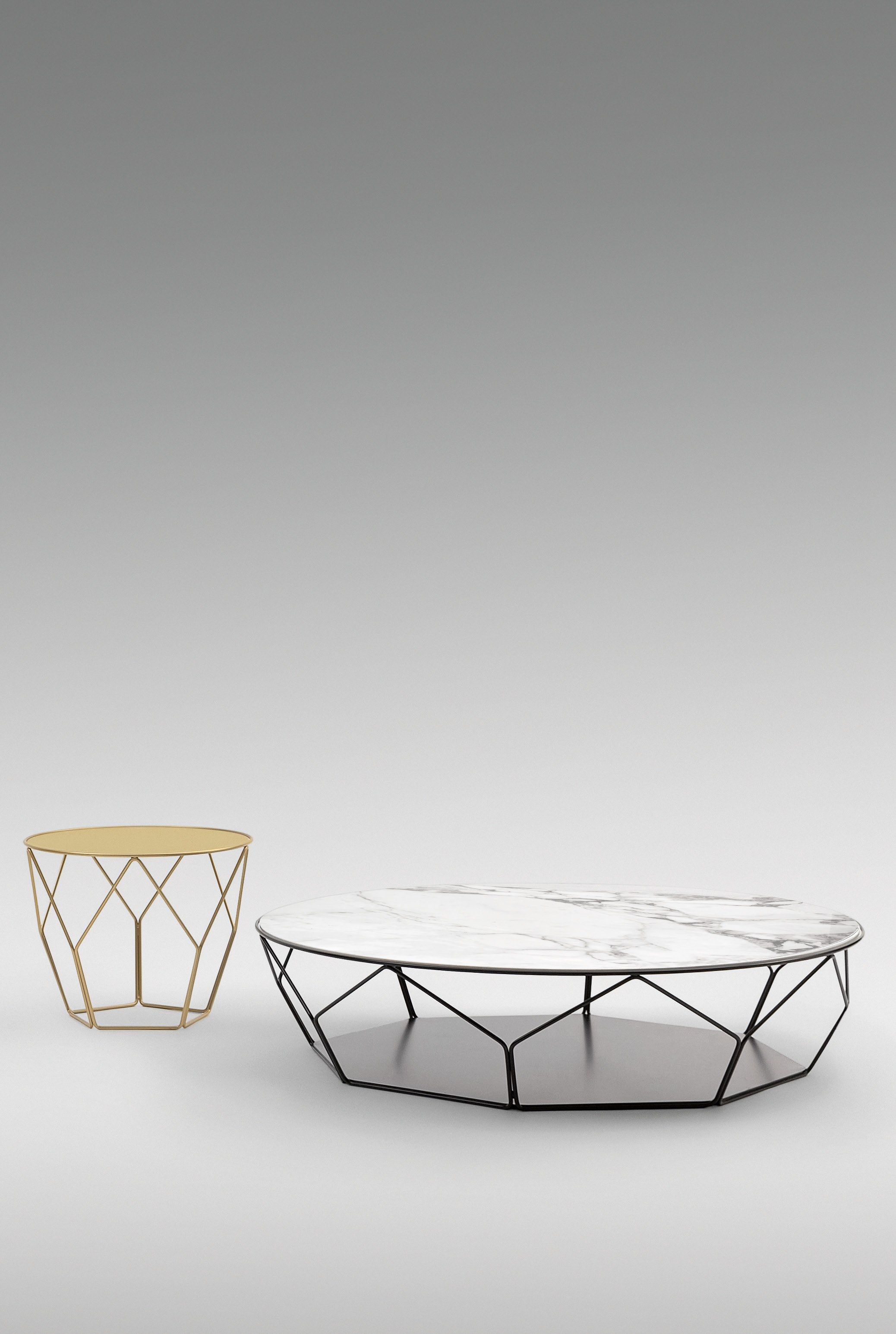 Керамический круглый низкий журнальный столик BONALDO ARCH-00150184 - Вид №2