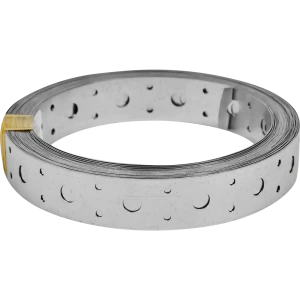 Перфорированная лента прямая 25х05 10 м цвет серый