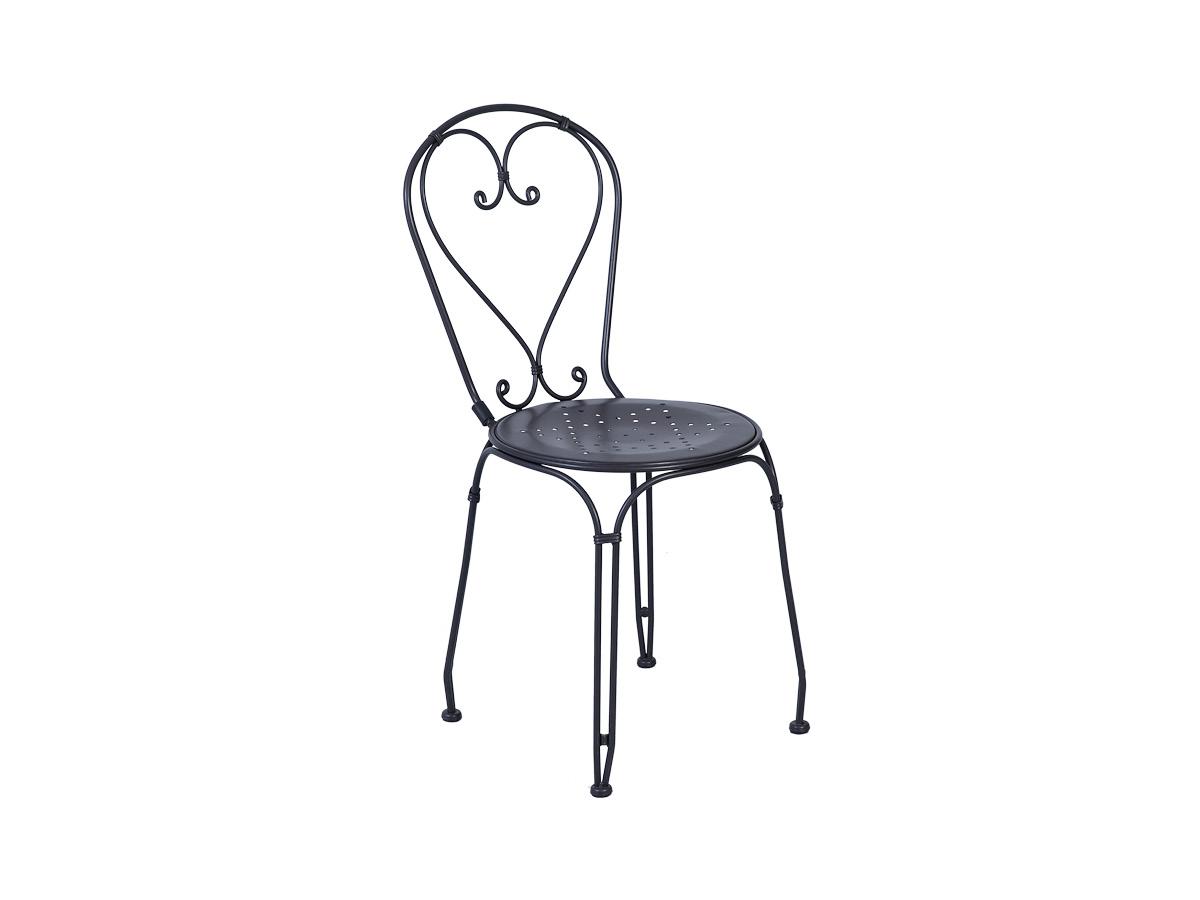 65.00.0990 Набор стульев Boulevard каштан под старину из 5-ти предм. - включая 2 стула, 2 красные подушки сиденья, 1 стол Ø 65 см Mbm - Вид №1