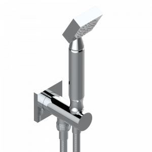 A61-54 Душ ручной стильный встраиваемый в стену, шланг и патрубок для душа с крючком Thg-paris Marina с металлическими ручками Хром