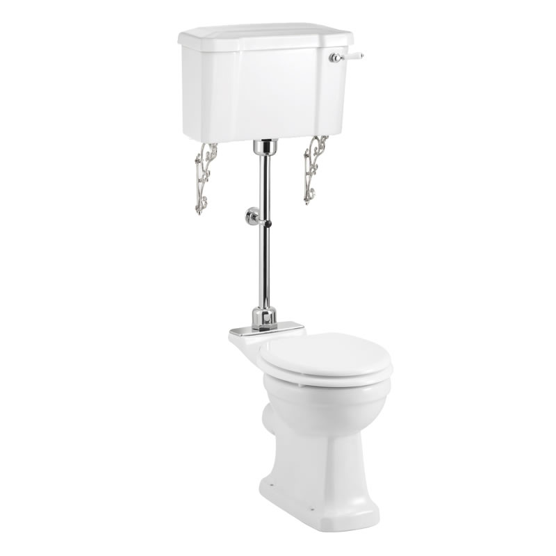 Burlington Jet Стандартный средний унитаз с бачком на 520 рычагов Медичи P5 M T33 CHR C1 M 